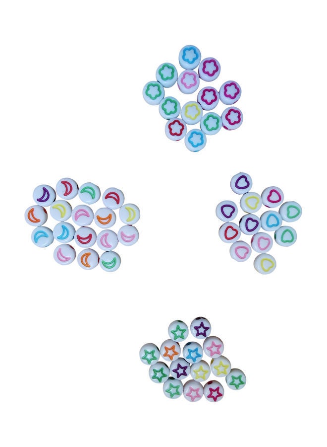 NIBEMINENT 500-Piece Beautiful Design Acrylic Beads 0.4x0.5cm - Image 2