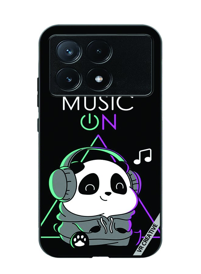VR CREATIVE Protective Case Cover For Xiaomi Poco X6 Pro Music On Design Multicolour - Image 1