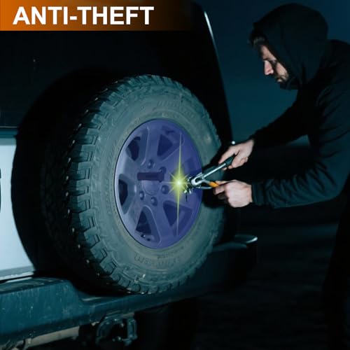 TOPSHINE Spare Tire Lock, Heavy Duty Wheel Anti-Theft Lock, M14*1.5 Thread, Compatible with 2018+ Jeep Wrangler JL, 2 Keys - Image 4