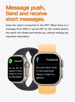Ultra Smart Watch T800 Ultra Health Fitness Tracker Sport Watch 49MM-Black  - Image 5