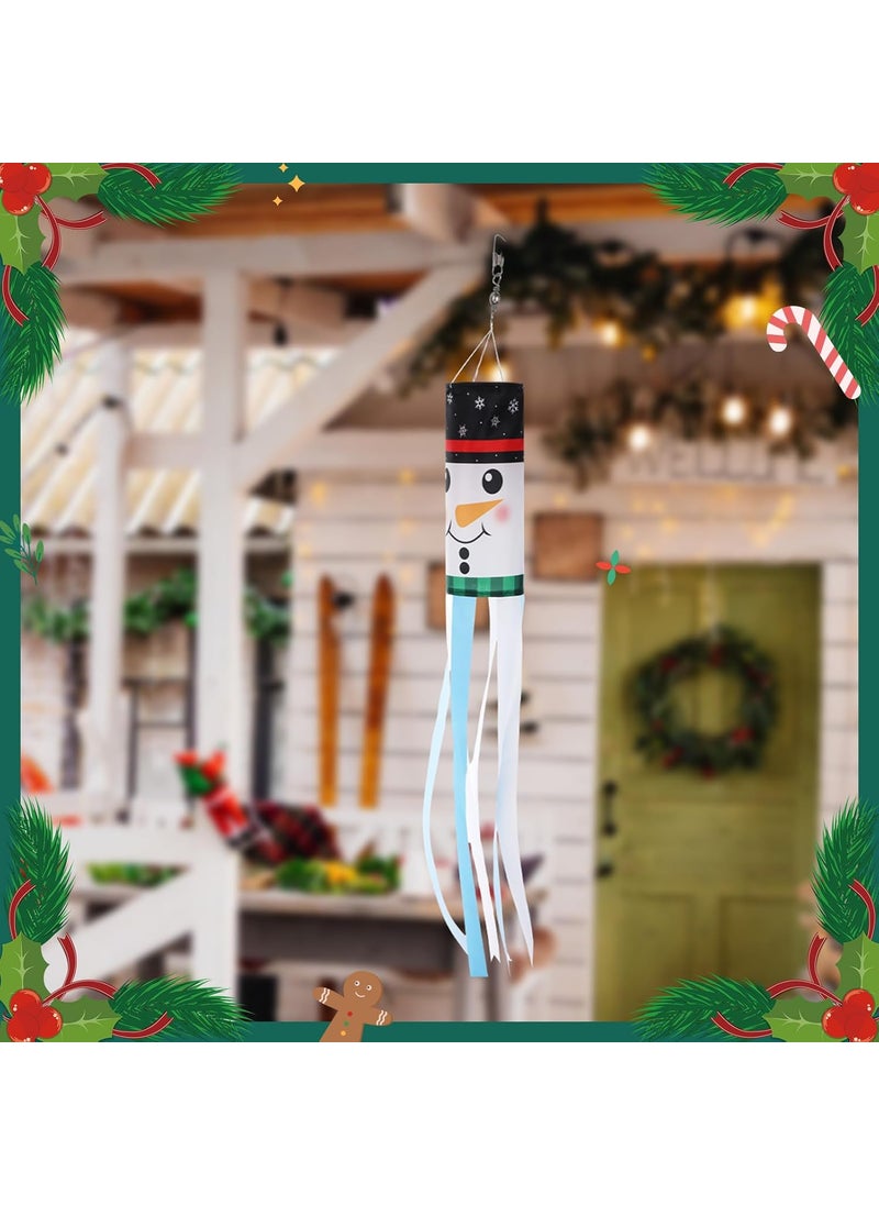 Moukeren Moukeren 4 Pack Windsock St Patricks Day Shamrock Seasonal Wind Sock Garden Outdoor Hanging Decor Wind Flag Heavy Duty for Valentine Xmas Snowman Yard Patio Lawn DecorationFestival Style  - Image 2