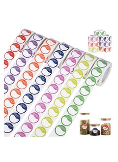 Y&D Week Labels, 3500 Food Labels Stickers, Circular Full Day Dots Stickers for Commercial Kitchen, Restaurants, and Catering Outlets, 500 per Roll  - Image 1