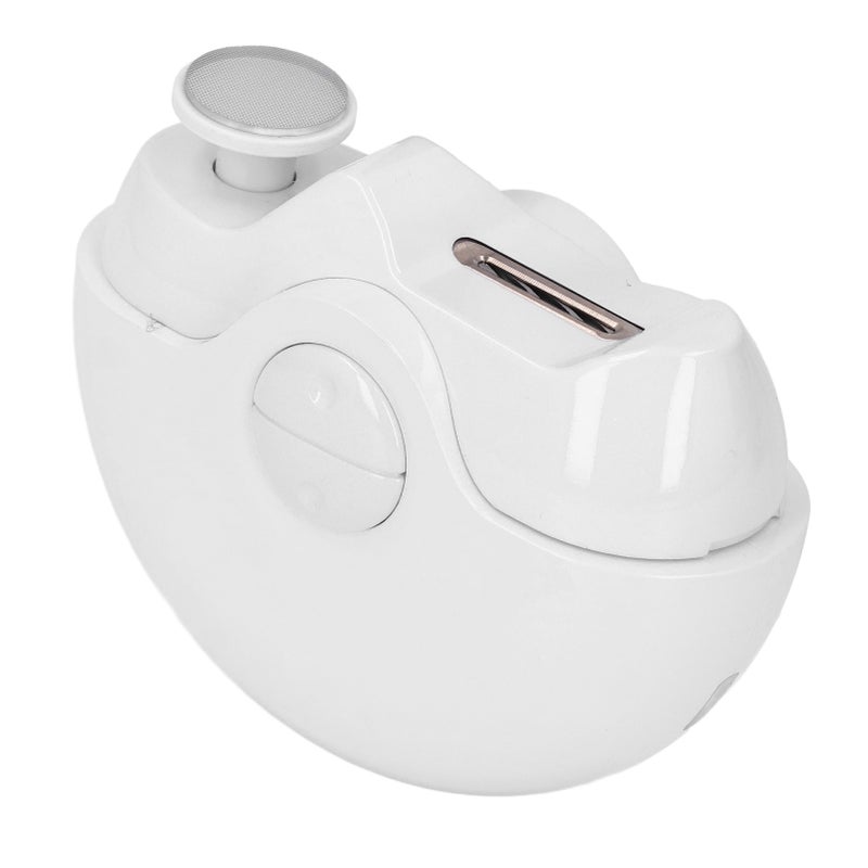 Electric Nail Clipper: White USB Rechargeable Design - Safety Recessed Cutter Automatic Nail Trimmer for Home Manicure, Travel, Adults, Babies, Elderly & Children - Image 3