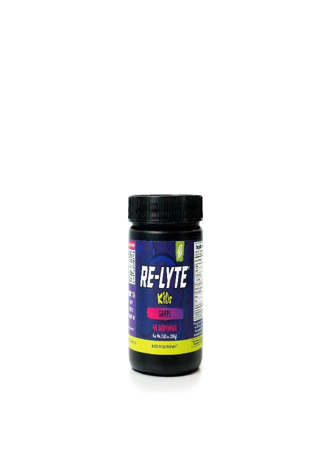 REDMOND Re-Lyte Kids Hydration Electrolyte Mix Powder, Grape 7.62 oz - Image 1