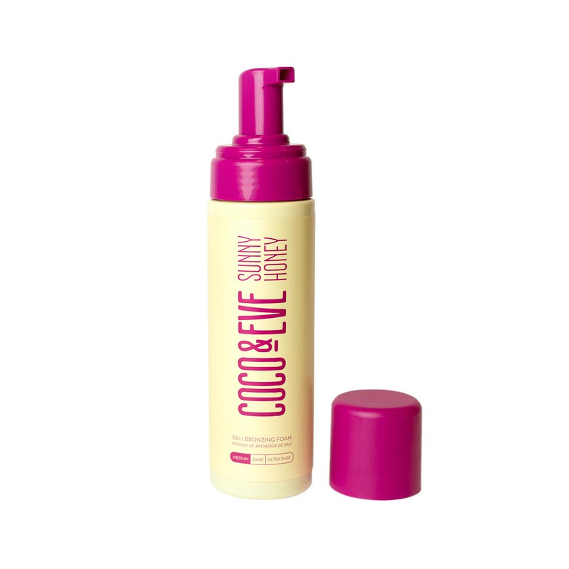 COCO & EVE كوكو وإيف صبغة برونزية ذاتية التسمير من بالي - (متوسط) موس للتسمير الطبيعي بالكامل | لوشن تسمير ذاتي فوري مع برونزر ومرطب للبشرة (6.7 أونصة سائلة) - Image 2