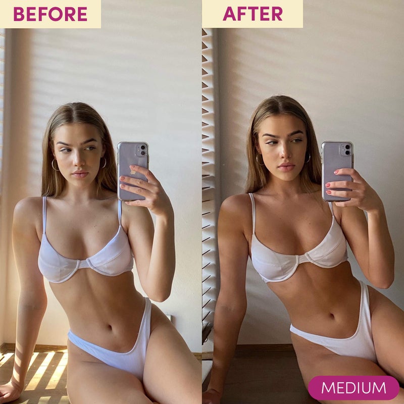 COCO & EVE كوكو وإيف صبغة برونزية ذاتية التسمير من بالي - (متوسط) موس للتسمير الطبيعي بالكامل | لوشن تسمير ذاتي فوري مع برونزر ومرطب للبشرة (6.7 أونصة سائلة) - Image 5