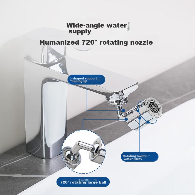 SUPOR 720° Swivel Faucet Extender Adapter, Aerator Filter, Basin Bathroom Splash-Proof Water-Saving Device S - Image 2