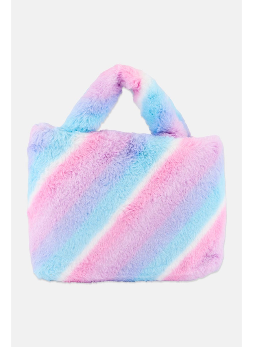 OMG Accessories Kids Girl Faux Fur Handbag, Multicolor  - Image 2