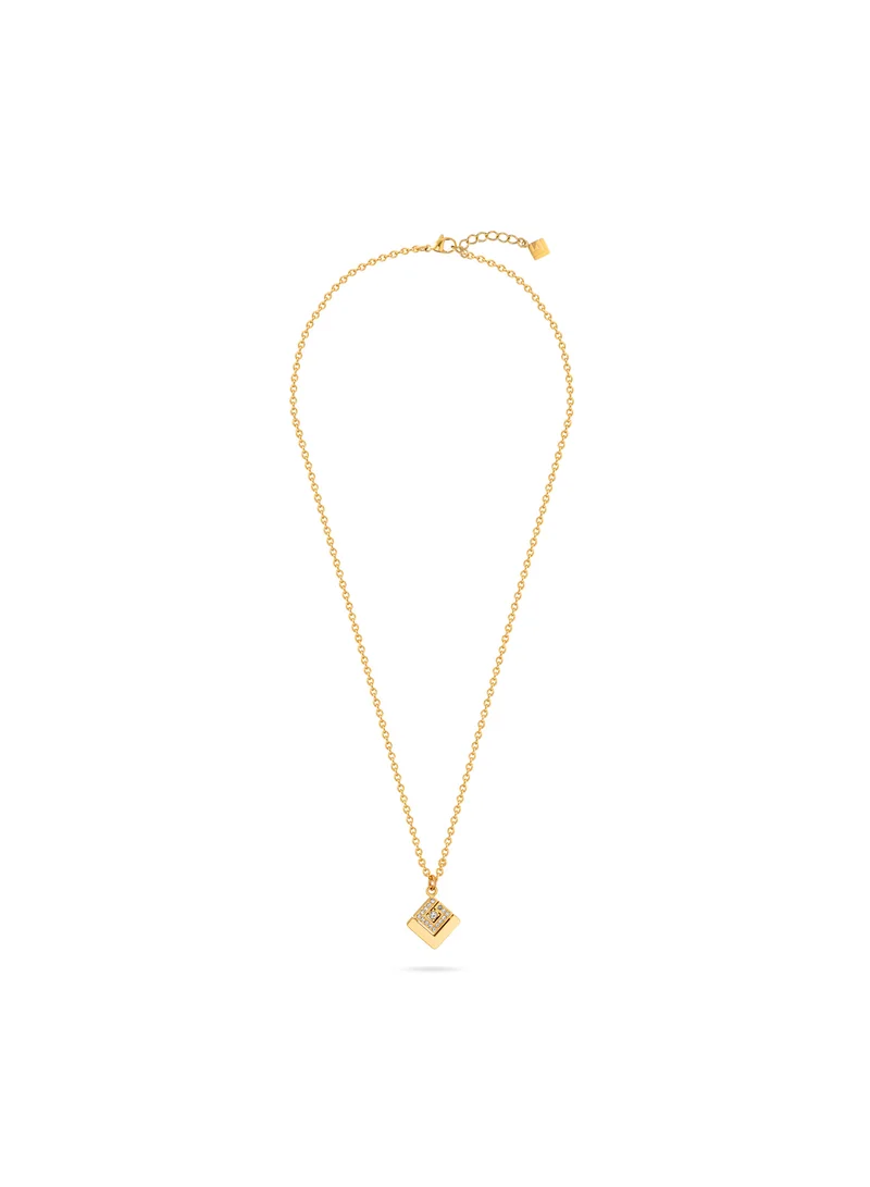 Guy Laroche Grace Gold Plated Necklace With Crystals