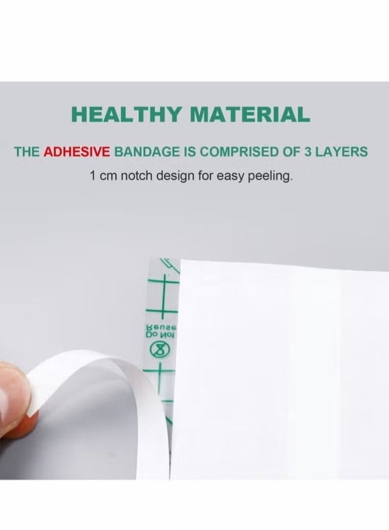 Tattoo Aftercare Bandage, Transparent Film Dressing,PU Membrane Waterproof Sticker,Second Skin Healing Protective Bandages Stretch Antibacterial Wound Tape (2 m x 15 cm) - Image 2