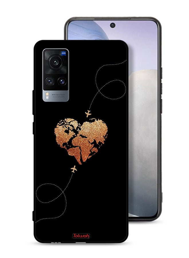 Tolwak Vivo X60t Protective Case Cover Airplanes Touching Heart - Image 1