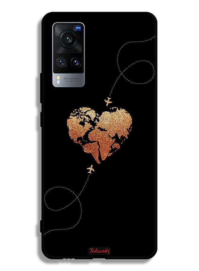 Tolwak Vivo X60t Protective Case Cover Airplanes Touching Heart - Image 2