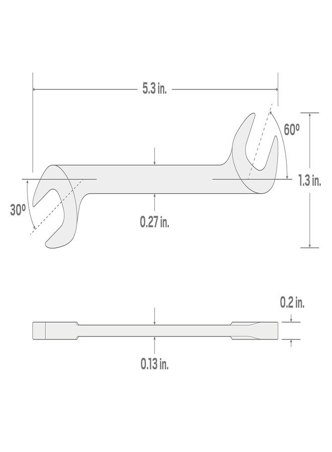 TEKTON 10 mm Angle Head Open End Wrench | WAE84010 | Made in USA - Image 4