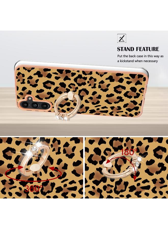 إيروريكس جراب لهاتف Samsung Galaxy A55 مطلي بالكهرباء من الجانبين مع حامل حلقي - Image 3