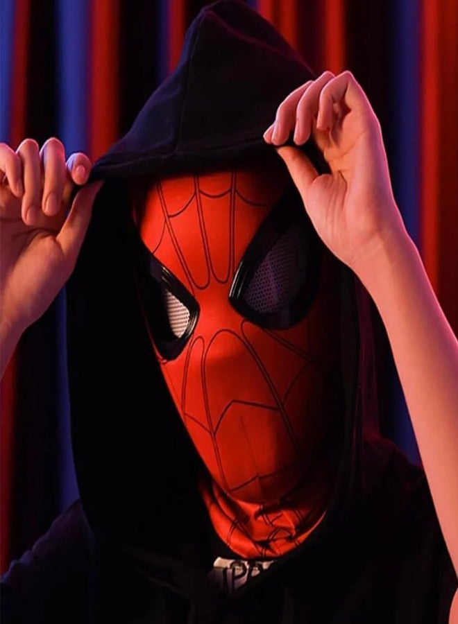 SHOPOGENIX Kids Superhero Mask Costume - Full Face Stretchable Cosplay Mask with Breathable Mesh Eyes | Halloween, Birthday Party, Fancy Dress & Role Play Costume for Boys & Girls (Red) - Image 5