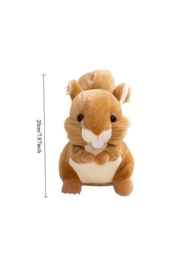 Cute Squirrel Plush Toy Soft Durable Polyester Stuffed Animal Mixed Colors Gift - Image 3