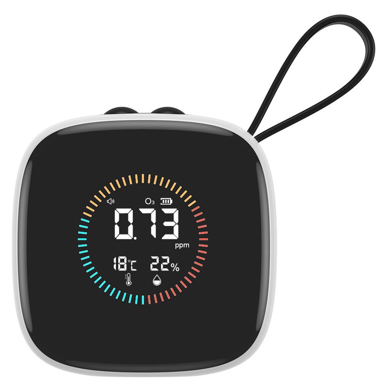 3-in-1 Ozone Monitor, Detects O₃, Temperature & Humidity with LCD Display, Rechargeable via Type-C, Buzzer Alarm, Celsius/Fahrenheit Switch for Home, Car, Office - Image 1