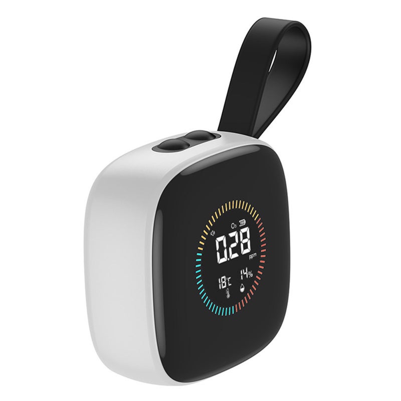 3-in-1 Ozone Monitor, Detects O₃, Temperature & Humidity with LCD Display, Rechargeable via Type-C, Buzzer Alarm, Celsius/Fahrenheit Switch for Home, Car, Office - Image 3