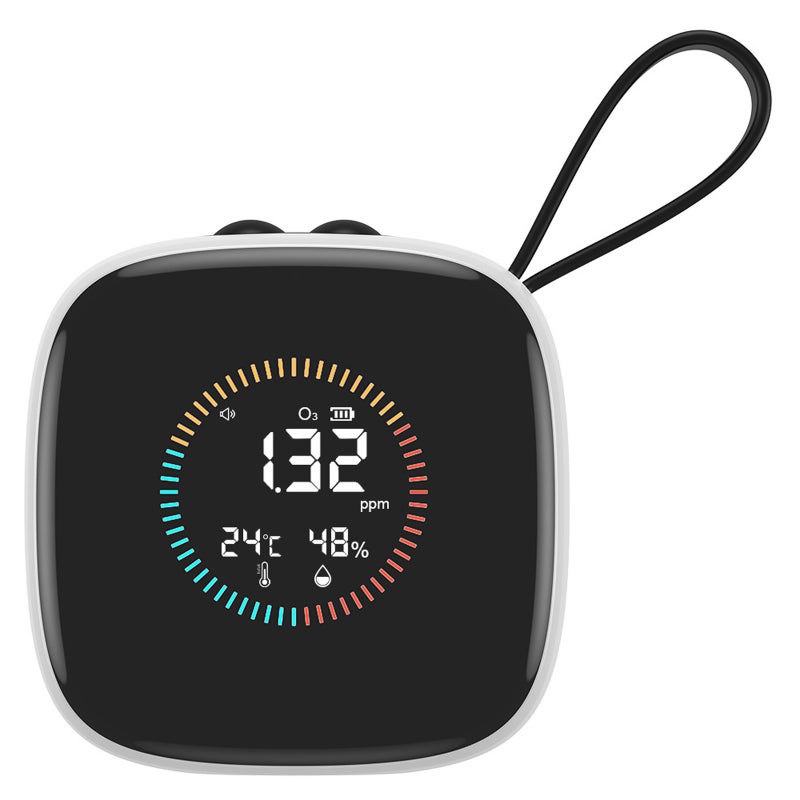 3-in-1 Ozone Monitor, Detects O₃, Temperature & Humidity with LCD Display, Rechargeable via Type-C, Buzzer Alarm, Celsius/Fahrenheit Switch for Home, Car, Office - Image 2