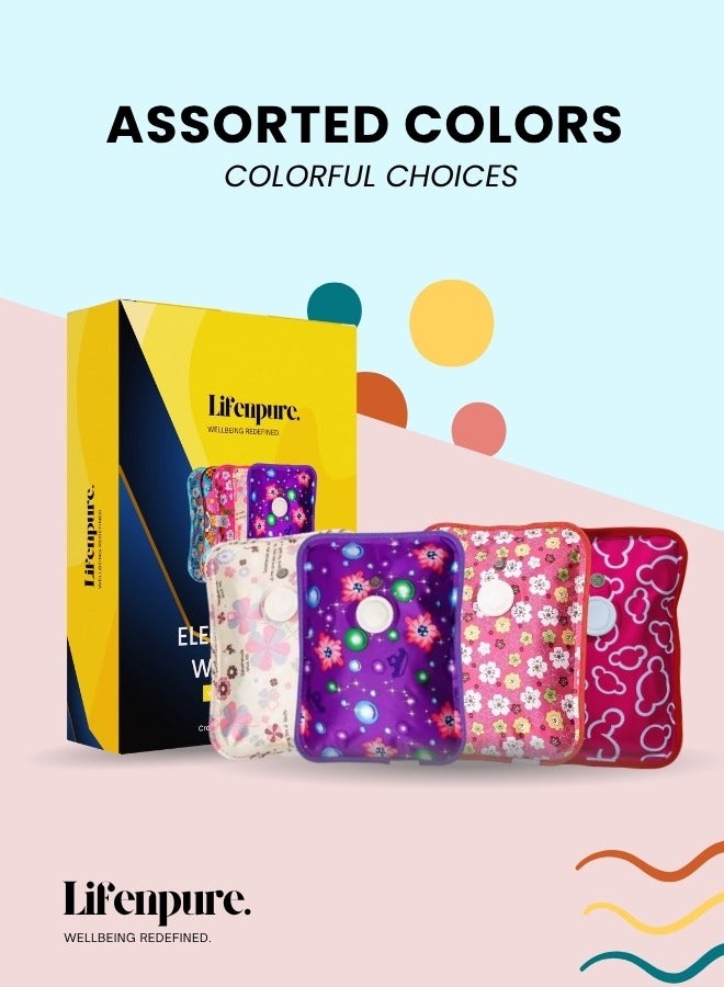 Lifenpure Lifenpure™Electric rechargeable heating hot water bag for shoulder neck back and menstrual pain relief assorted colors  - Image 2