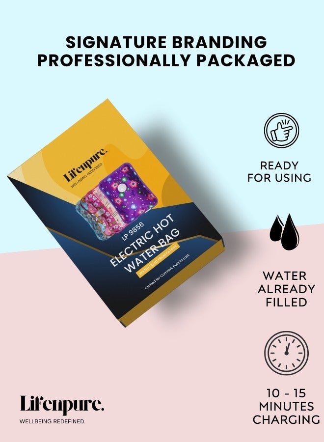 Lifenpure Lifenpure™Electric rechargeable heating hot water bag for shoulder neck back and menstrual pain relief assorted colors  - Image 4