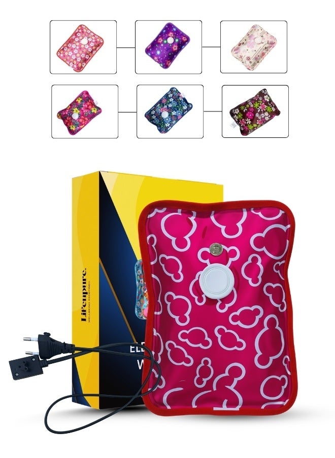 Lifenpure™Electric rechargeable heating hot water bag for shoulder neck back and menstrual pain relief assorted colors - Image 1