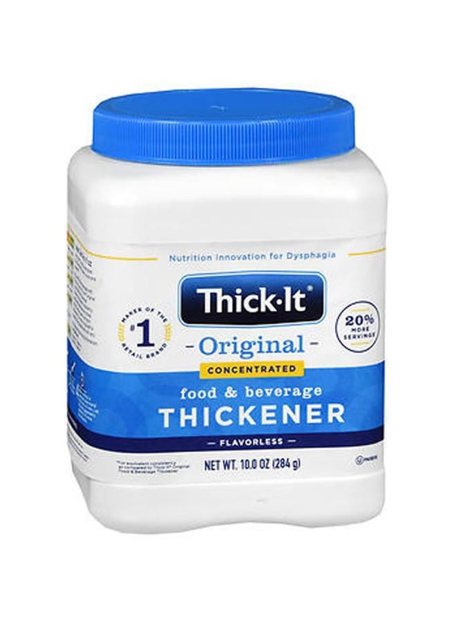 Original Concentrated Food & Beverage Thickener, Flavorless Powder for Dysphagia (IDDSI), Easy-to-Mix & Instant Dissolve, Swallowing Aid, Used in Hot & Cold Food, 10 oz Canister