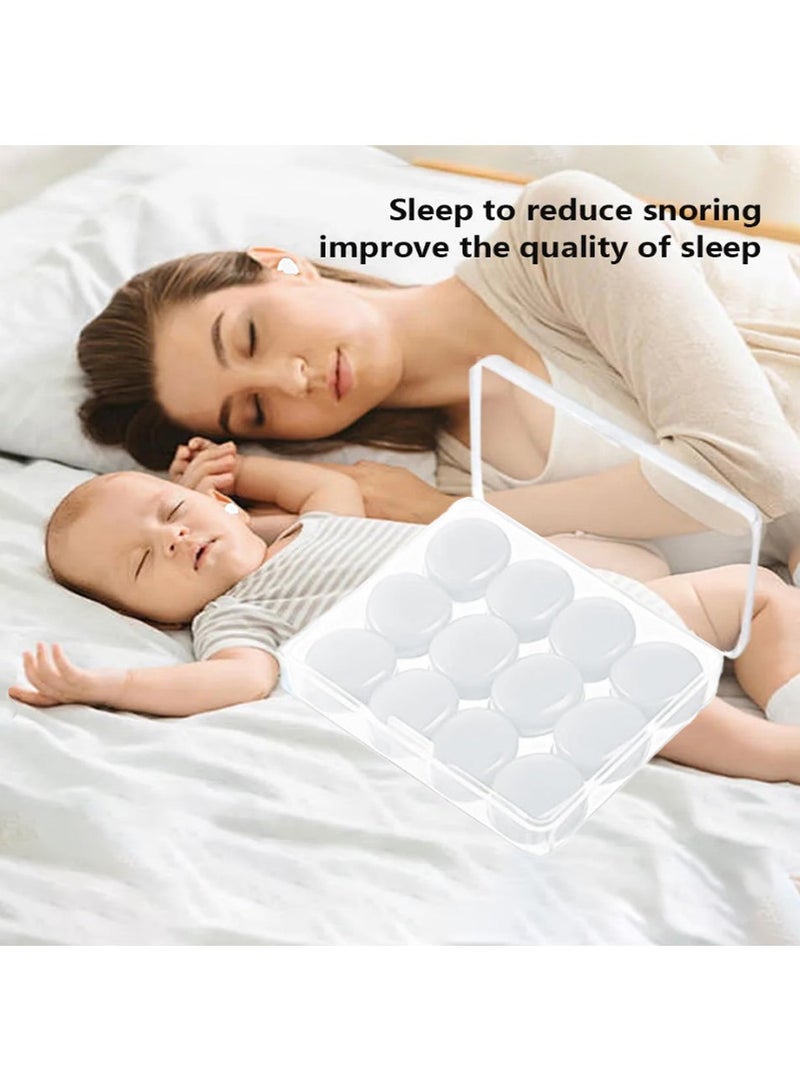Soft Silicone Earplugs for Sleeping and Swimming, 12-pcs Pack, Reusable Waterproof Earplugs, Comfortable Fit, Ideal for Travel and Daily Use - Image 5