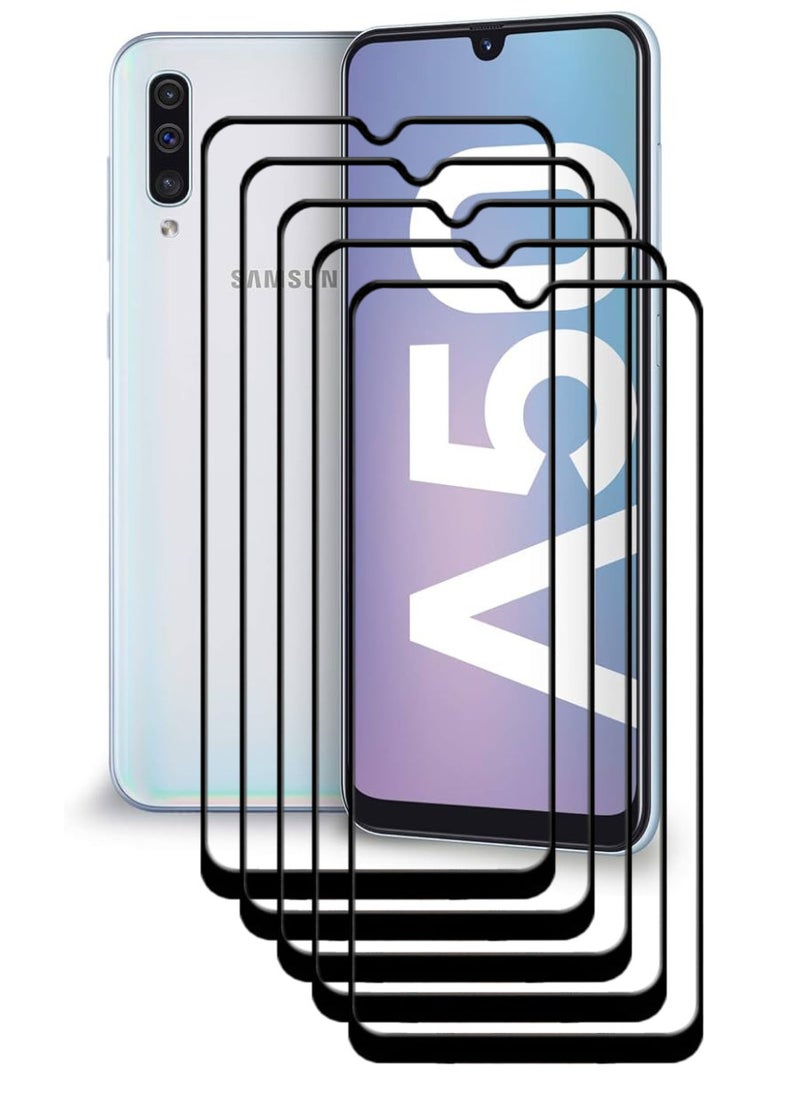ACLIX 5 Pieces Antistatic ESD Dustproof Premium Quality High Definition Tempered Glass Screen Protector Designed For Samsung Galaxy A50 - Image 1