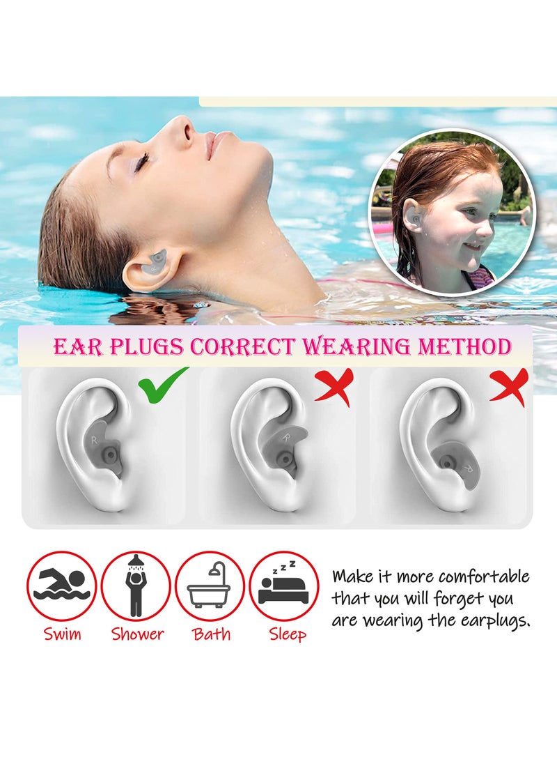 The BZ Company - Swimming Cap - Swimming Cap for Women - Swimming Cap for Men - Swimming Cap Kids -Swimming Hat - Pool Cap - Silicone Swim Cap with Reusable Silicone Ear Plugs (Blue Set) - Image 1