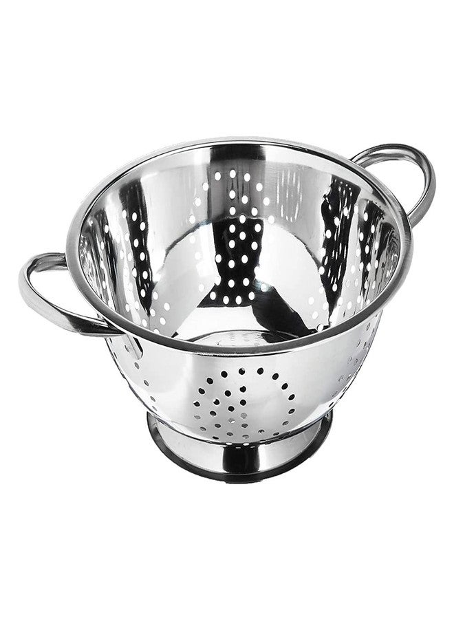 Fableart Stainless Steel Colander | Strainer | Sieve with Pudding (Medium- 24cm) - Image 1