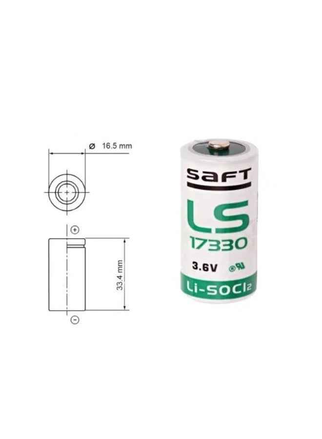SAFT LS17330 3.6V Lithium Battery – Li-SOCl₂, High Energy, Long Life - Image 4