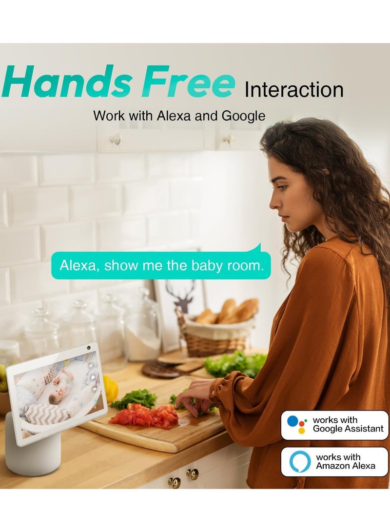 Botslab Indoor Cam Pan Tilt Camera, 2K WiFi Smart Home Security Camera with Human and Moition Detection, Night Vision Baby Monitor Camera and Audio, Works - Image 3