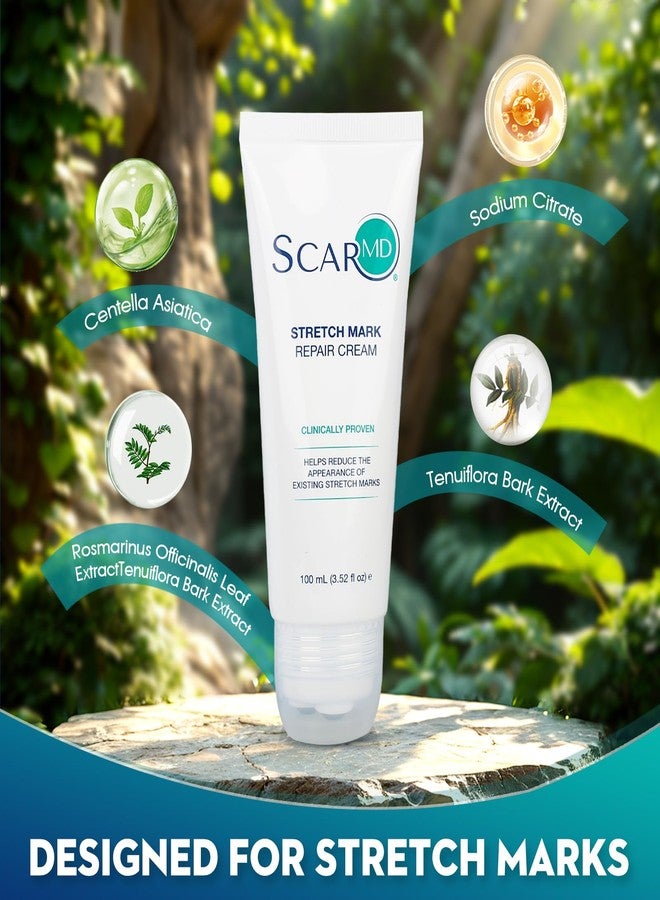 ScarMD Stretch Mark Repair Cream is Formulated with Botanical Ingredients to Effectively Minimize Stretch Marks for a Smoother, More Even Skin Tone - Image 4