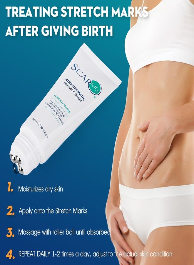 ScarMD Stretch Mark Repair Cream is Formulated with Botanical Ingredients to Effectively Minimize Stretch Marks for a Smoother, More Even Skin Tone - Image 3