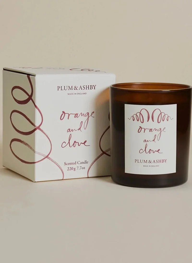 Plum & Ashby Orange and Clove  Candle, 220g