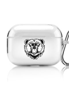Stylizedd Classic Clear printed Case for Apple AirPods Pro 2nd Generation Thin Transparent Cover [Designed for Apple AirPods Pro 2nd Generation] - Grizzly Bear  - Image 1