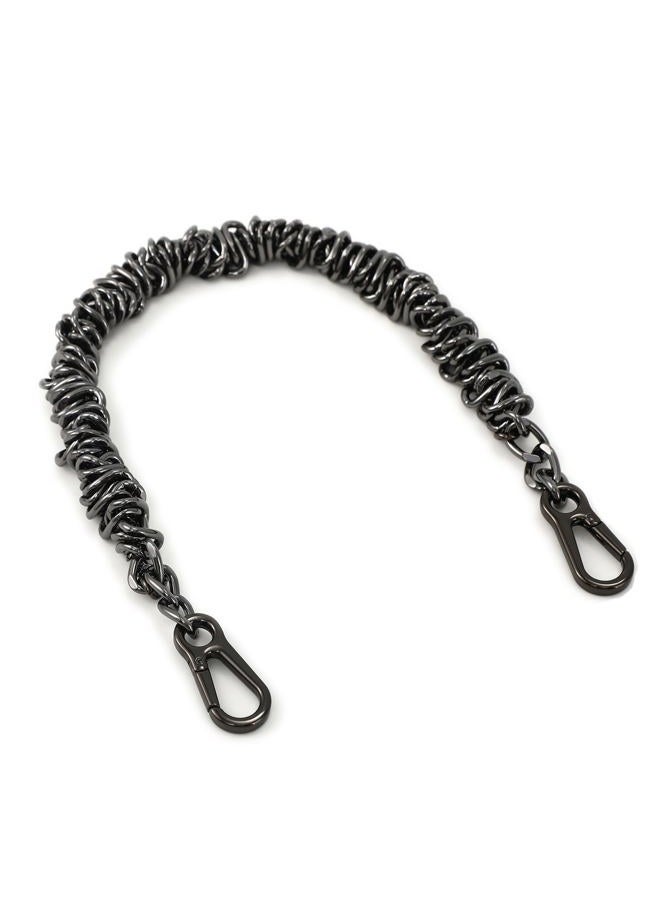 Yichain Unique Metal Bag Chains Purse Handles Strap Replacement Accessories Charms for Handbags 16 Inch (Black) - Image 1