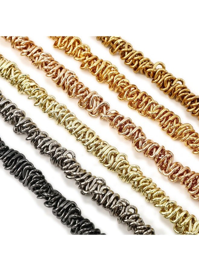 Yichain Unique Metal Bag Chains Purse Handles Strap Replacement Accessories Charms for Handbags 16 Inch (Black) - Image 4