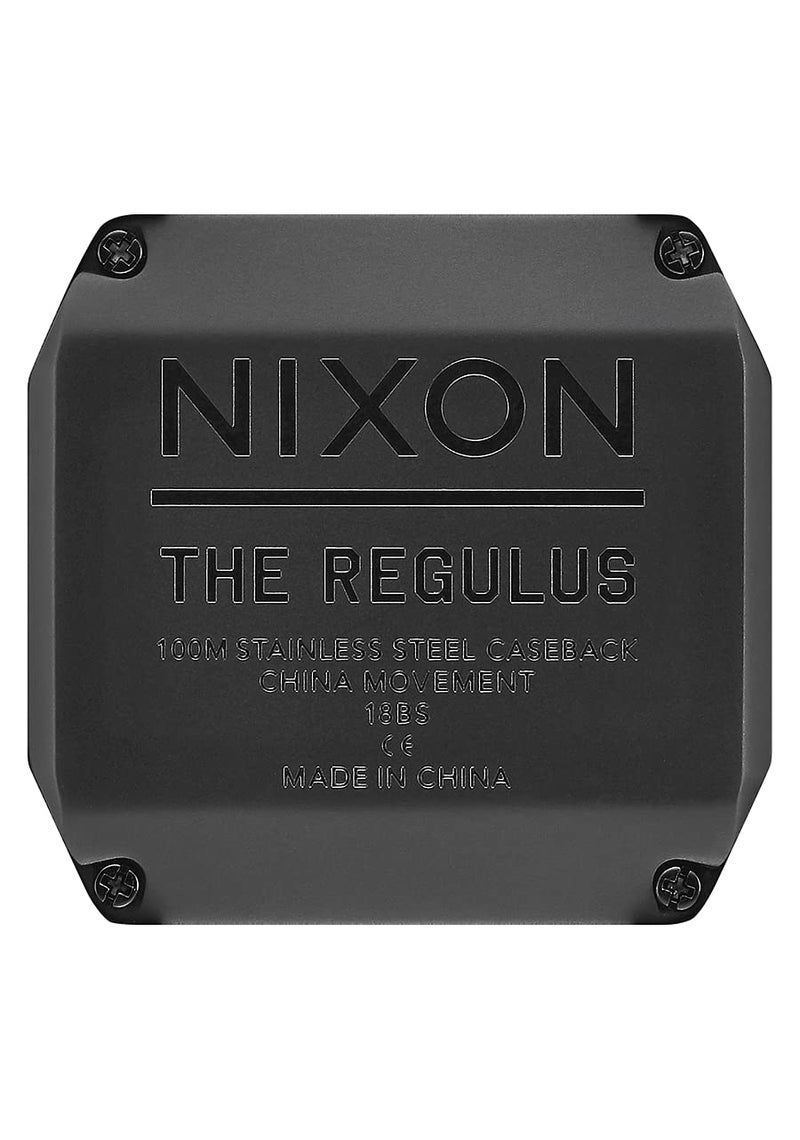 NIXON Regulus A1180 - All Black - 100m Water Resistant Men's Digital Sport Watch (46mm Watch Face, 29mm-24mm Pu/Rubber/Silicone Band) - Image 5