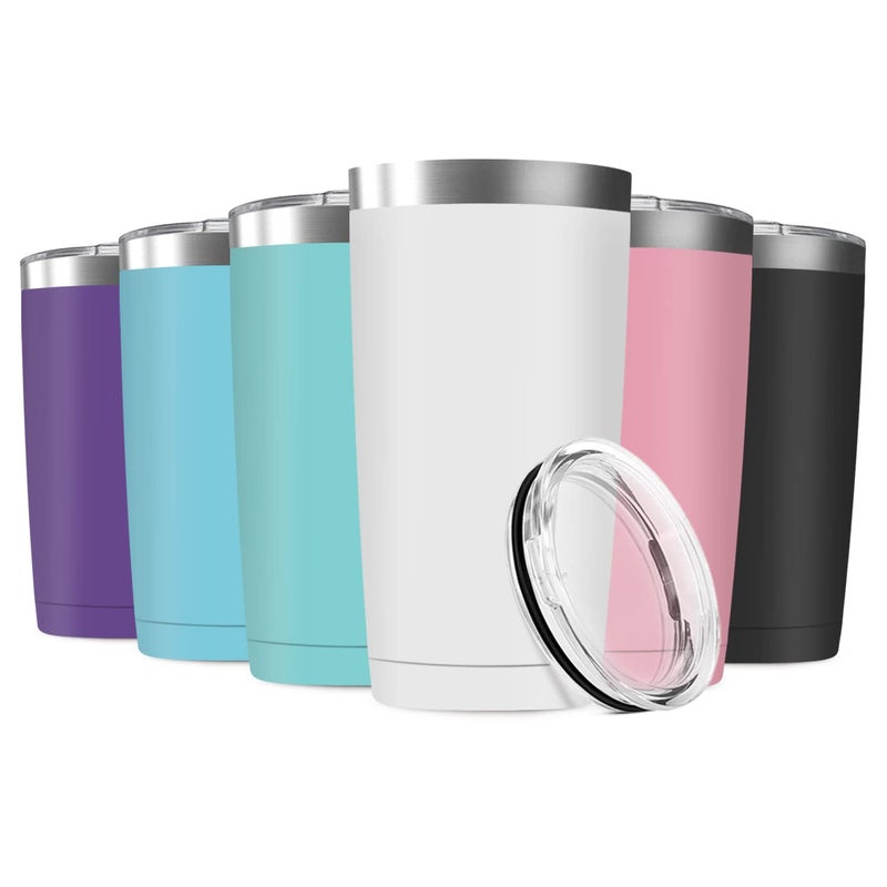 Deitybless 20oz Tumbler Vacuum Insulated Travel Mug with Lids, Stainless Steel Double Wall Thermal Coffe Cup for Home, Office, Outdoor Suitable for Vehicle Cup Holders - Image 1