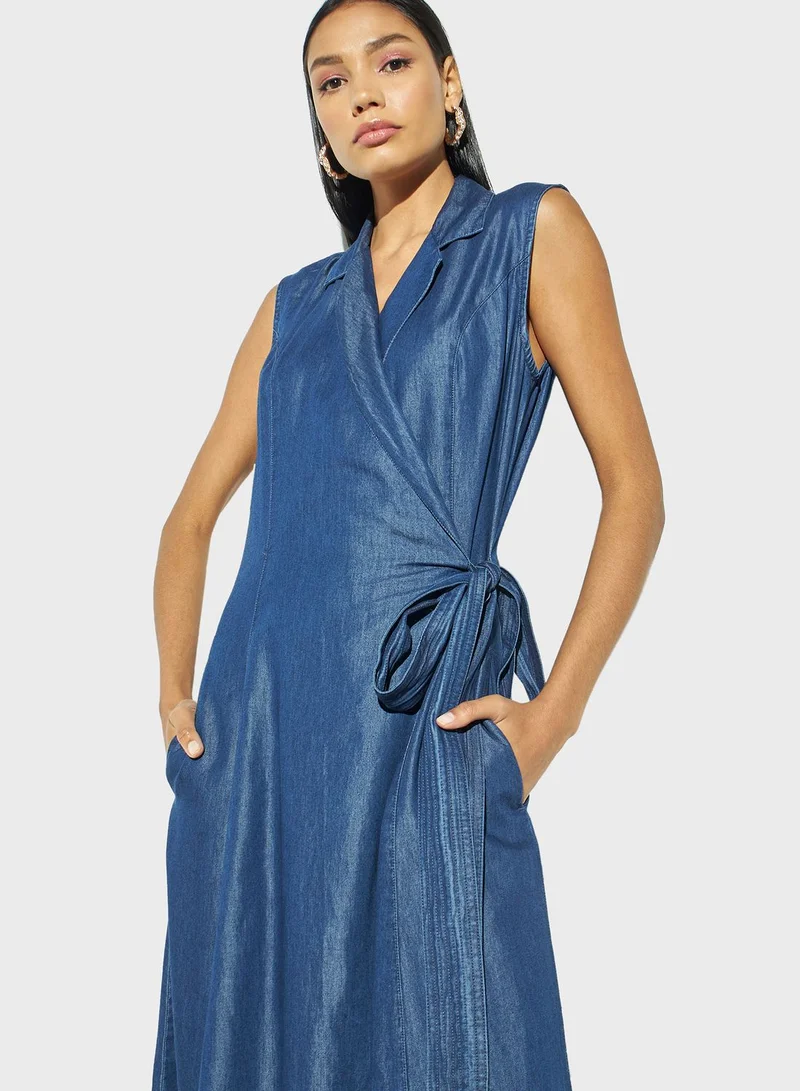 ايكونيك Wrap Detail Dress