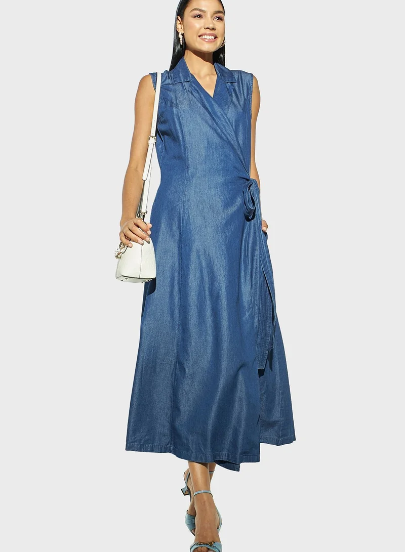 ايكونيك Wrap Detail Dress