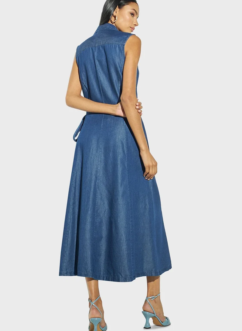 ايكونيك Wrap Detail Dress