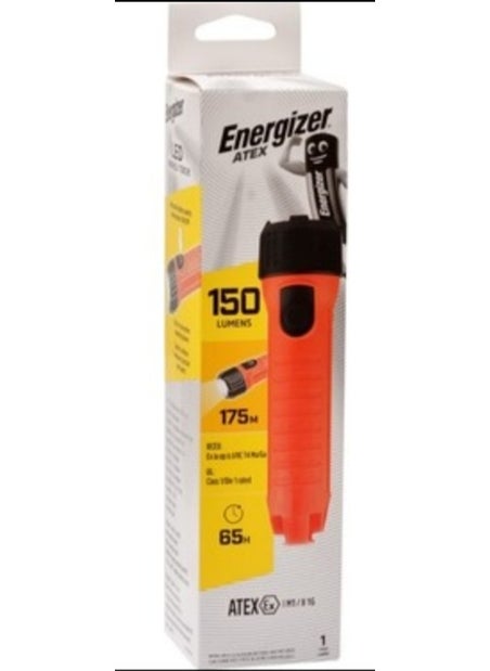 Energizer Atex 150 Lumern Flashlight + Varta D Size Battery 2 Pieces Ayds  - Image 2
