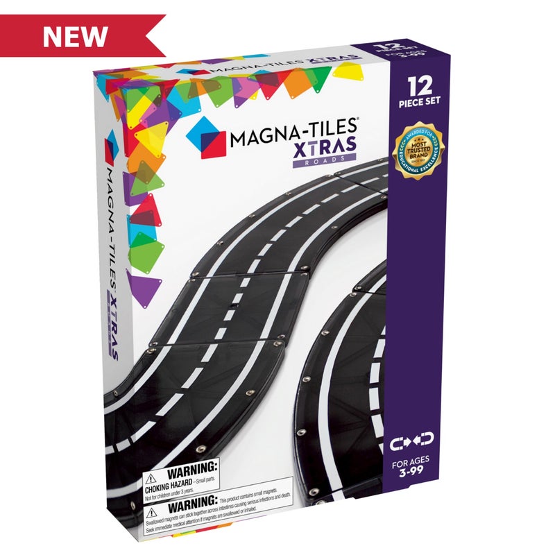 MAGNA-TILES XTRAS: Roads 12 Piece Set - Image 1
