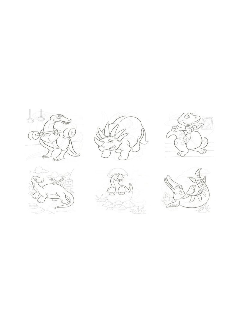Dinosaur Color Book Set - Image 3