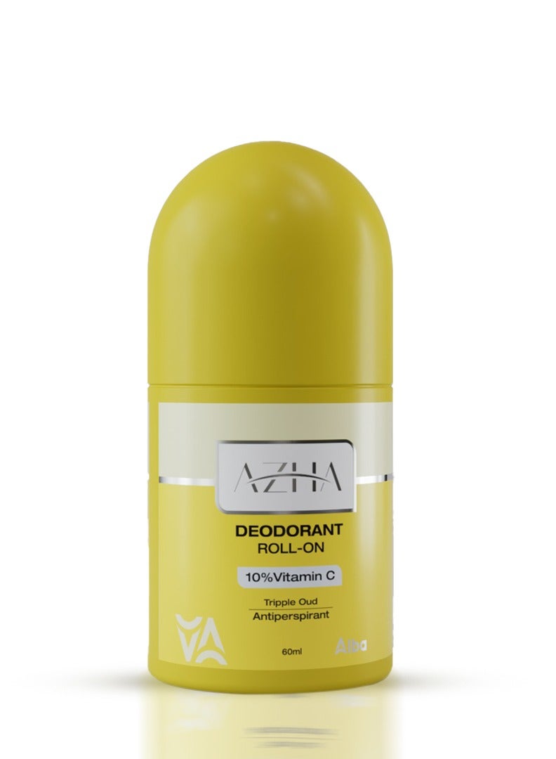 مزيل عرق أزهي على العود الثلاثي 60 مل (أصفر)