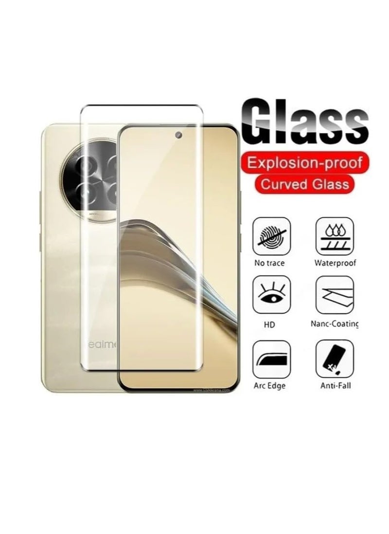 Generic Full Glass Screen Protector For Realme 13 Pro/Realme 13 Pro+ Plus 5G Tempered Glass Full Glue Cover Screen Protector For Fingerprint Unlock Screen Glass Film  - Image 4