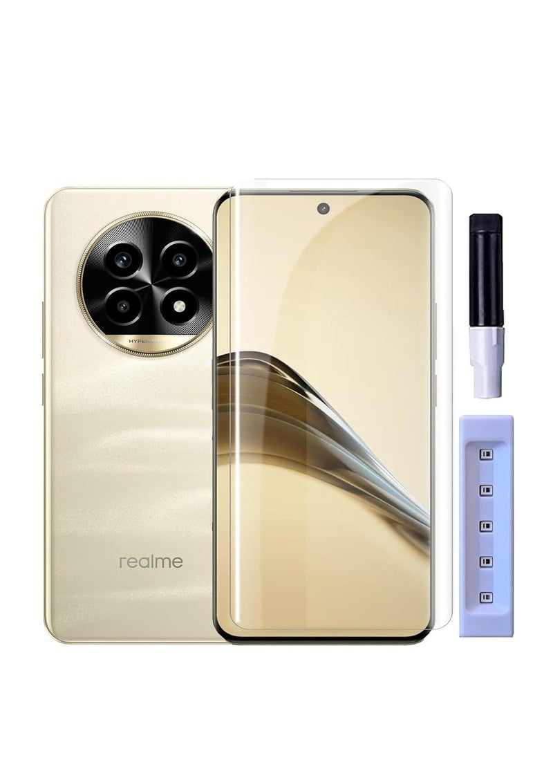Generic Full Glass Screen Protector For Realme 13 Pro/Realme 13 Pro+ Plus 5G Tempered Glass Full Glue Cover Screen Protector For Fingerprint Unlock Screen Glass Film  - Image 1